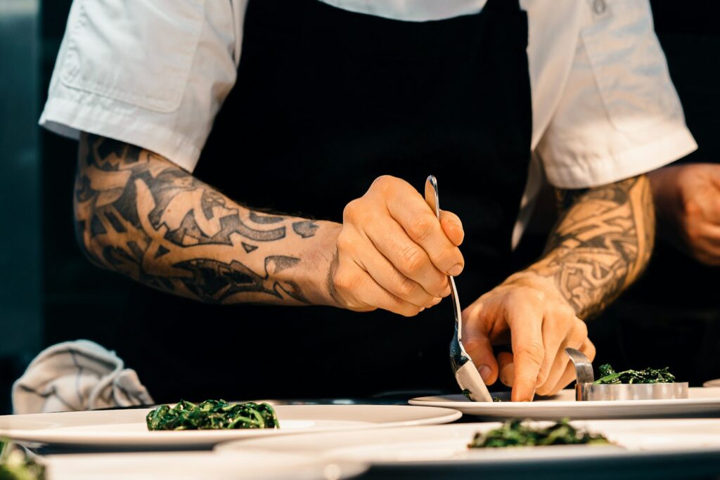 Plated restaurant dish styled for a photo, for a guide to restaurant social media marketing in Dubai